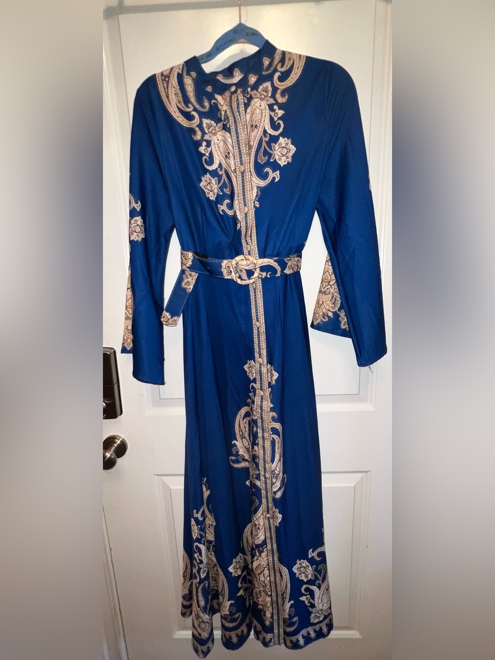 Aratta Navy Maxi Dress. New. Size: L. Retail: $210. Asking: $129.